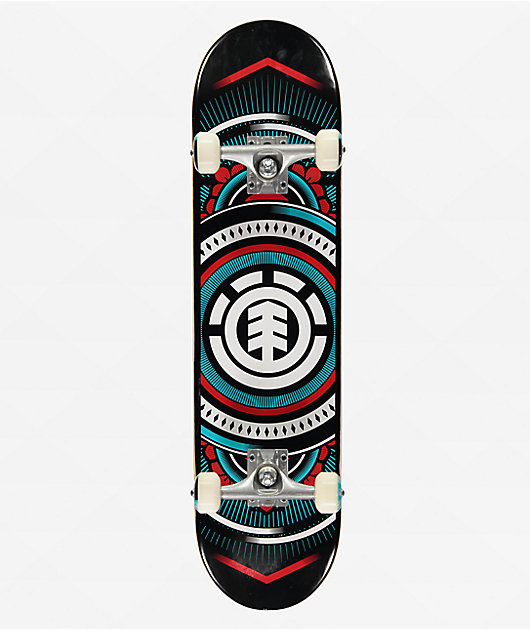 Element Hatchet Red & Blue 7.75" Skateboard Complete